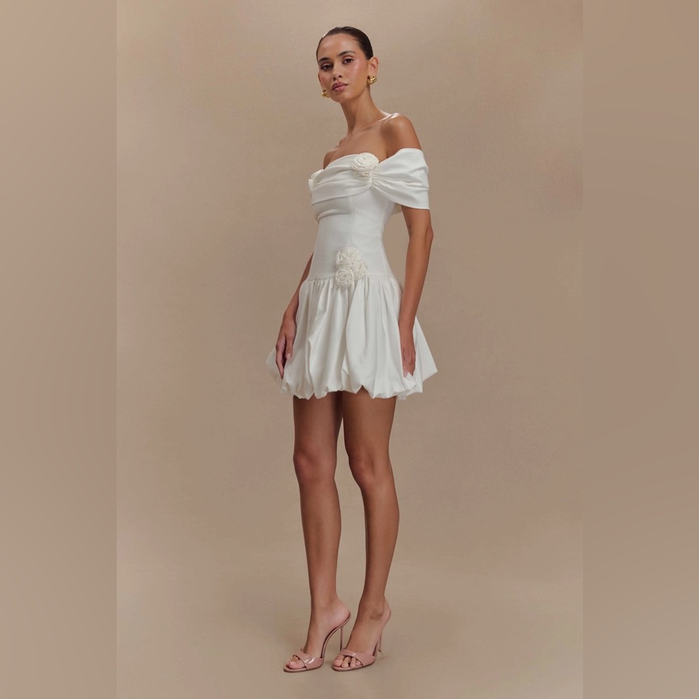 Meshki Giovanna Off-Shoulder mini dress NWT - Picture 3 of 4